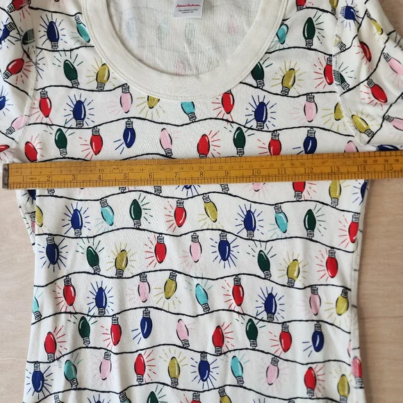 Hanna Andersson Bright Bulbs Unisex Long John Jogger Pajama Set Adult XS - Picture 2 of 11